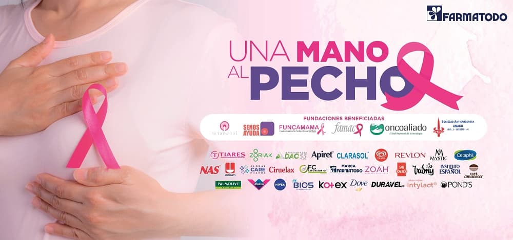 Farmatodo con su campaña "Una Mano al Pecho" apoya la lucha contra el cáncer de mama