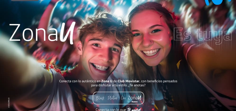 Club Movistar lanza la nueva categoría Zona U dirigida a jóvenes