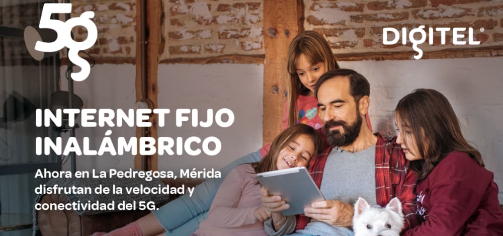 Digitel lleva su tecnología 5G con el Internet Fijo Inalámbrico a Mérida