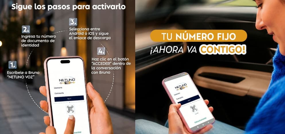 NetUno Voz, tu número fijo ahora se mueve contigo