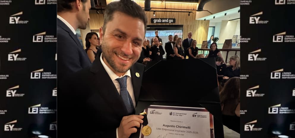 Augusto Chirimelli es reconocido como Emprendedor Tech del Año en la Gala LEI 2026